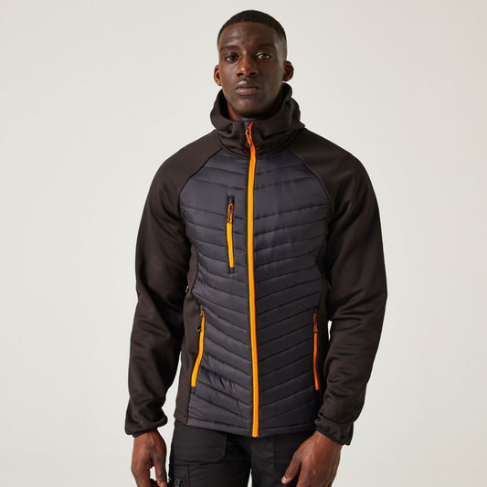 Regatta jacket TRA549 extra Large XL Black orange pop Navigate Silver