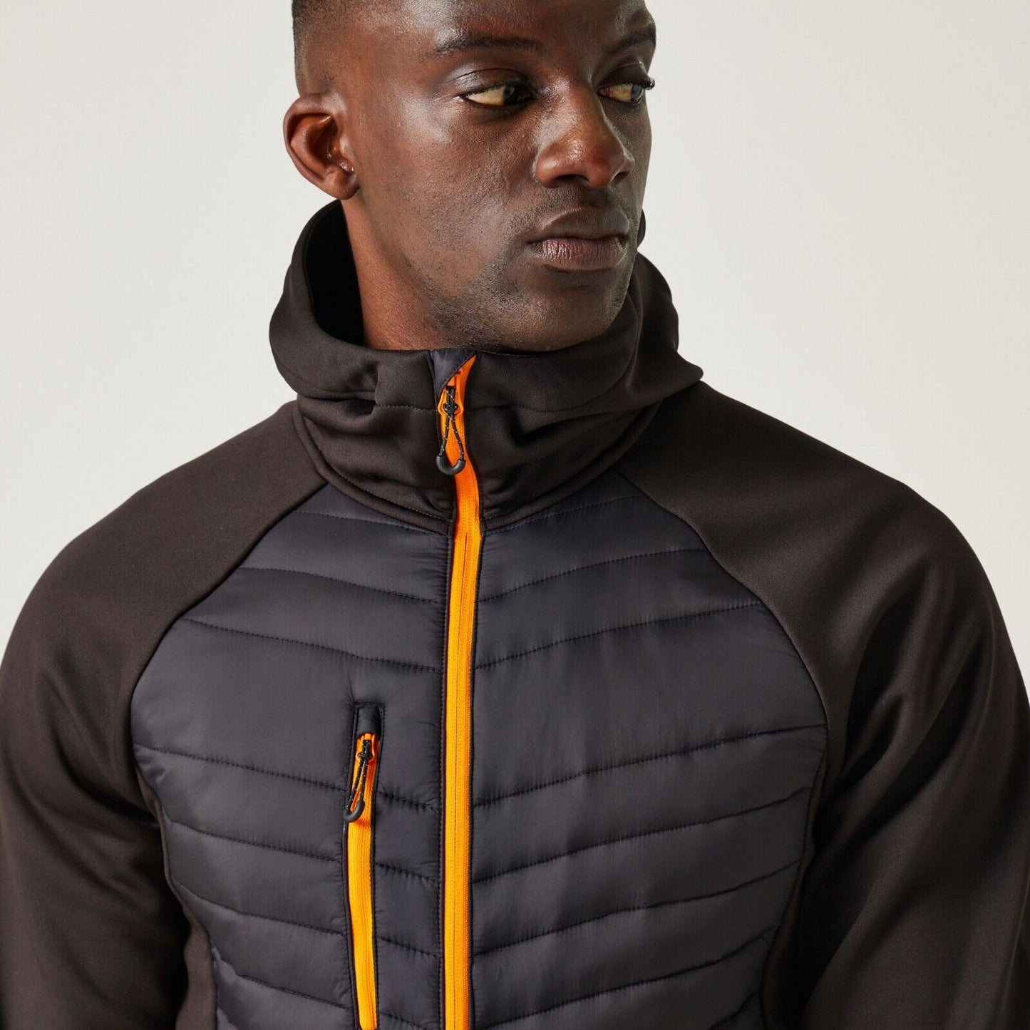 Regatta jacket TRA549 Large L Black orange pop Navigate Silver