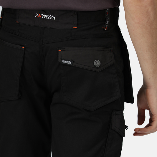 Regatta trousers work 36R TRJ387 Black Incursion  Bronze