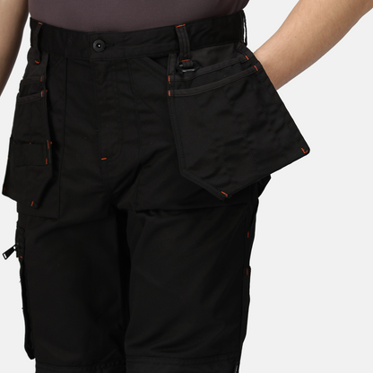 Regatta trousers work 36R TRJ387 Black Incursion  Bronze